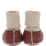 Fenland Unisex Kids Sheepskin Booties Maroon: CUTIE BOOTIE