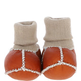 Fenland Unisex Kids Sheepskin Booties Mustard: CUTIE BOOTIE