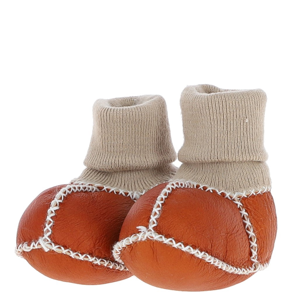 Fenland Unisex Kids Sheepskin Booties Mustard: CUTIE BOOTIE