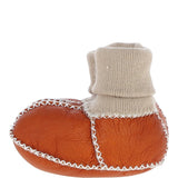 Fenland Unisex Kids Sheepskin Booties Mustard: CUTIE BOOTIE