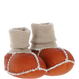 Fenland Unisex Kids Sheepskin Booties Mustard: CUTIE BOOTIE