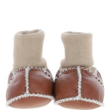 Fenland Unisex Kids Sheepskin Booties Tan: CUTIE BOOTIE