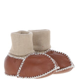 Fenland Unisex Kids Sheepskin Booties Tan: CUTIE BOOTIE