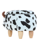 Ashwood Animal Ottomans & Foot Stools Black/White CY-8001-1 NA