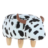 Ashwood Animal Ottomans & Foot Stools Black/White CY-8001-1 NA