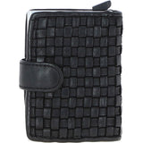 Ashwood Metal & Leather Card Wallet Black: D-10 W