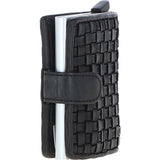 Ashwood Metal & Leather Card Wallet Black: D-10 W