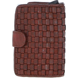 Ashwood Metal & Leather Card Wallet Cognac: D-10 W