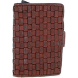 Ashwood Metal & Leather Card Wallet Cognac: D-10 W