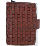 Ashwood Metal & Leather Card Wallet Cognac: D-10 W