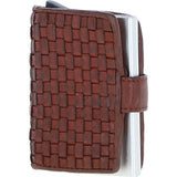 Ashwood Metal & Leather Card Wallet Cognac: D-10 W