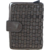 Ashwood Metal & Leather Card Wallet Dark Grey: D-10 W
