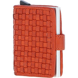 Ashwood Metal & Leather Card Wallet Orange: D-10 W