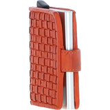 Ashwood Metal & Leather Card Wallet Orange: D-10 W
