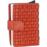 Ashwood Metal & Leather Card Wallet Orange: D-10 W