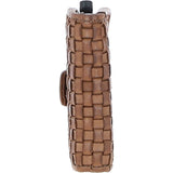 Ashwood Metal & Leather Card Wallet Taupe: D-10 W