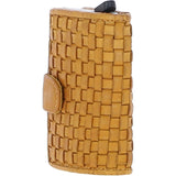 Ashwood Metal & Leather Card Wallet Yellow: D-10 W