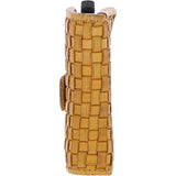 Ashwood Metal & Leather Card Wallet Yellow: D-10 W