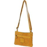 Vintage Woven Classic Leather Crossbody Bag Yellow:  D-70
