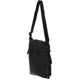 Woven Classic Large Leather Vintage Crossbody Bag Black :  D-72