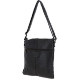Woven Classic Large Leather Vintage Crossbody Bag Dark Grey :  D-72