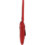 Woven Classic Large Leather Vintage Crossbody Bag Red :  D-72
