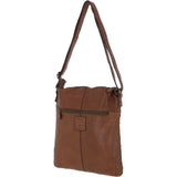 Woven Classic Large Leather Vintage Crossbody Bag Taupe :  D-72