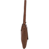 Woven Classic Large Leather Vintage Crossbody Bag Taupe :  D-72