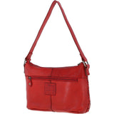 Vintage Woven Leather Shoulder Bag Red :  D-73