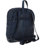 Leather Vintage Wash Backpack Navy : D-74