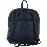Leather Vintage Wash Backpack Navy : D-74