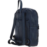 Leather Vintage Wash Backpack Navy : D-74
