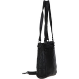 Vintage Woven Leather Bag Black :  D-75