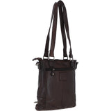 Vintage Woven Leather Bag Dark Brown :  D-75