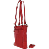 Vintage Woven Leather Bag Red:  D-75
