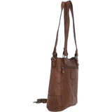 Vintage Woven Leather Bag Taupe:  D-75
