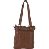 Vintage Woven Leather Bag Taupe:  D-75