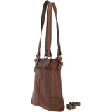 Vintage Woven Leather Bag Taupe:  D-75