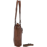 Vintage Woven Leather Bag Taupe:  D-75