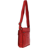 Vintage Woven Classic Leather Crossbody Bag Red :  D-76