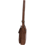 Vintage Woven Classic Leather Crossbody Bag Taupe :  D-76