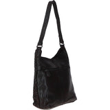 Ashwood Vintage Woven Leather Shoulder Bag Dark Brown: D-77