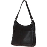 Ashwood Vintage Woven Leather Shoulder Bag Dark Brown: D-77
