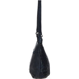 Ashwood Vintage Woven Leather Shoulder Bag Navy: D-77