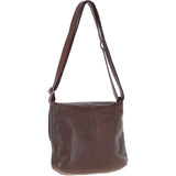 Tablet Friendly Medium Vintage Leather Bag Brandy: D-91