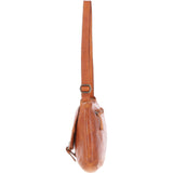 Tablet Friendly Medium Vintage Leather Bag Tan: D-91