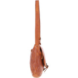 Tablet Friendly Medium Vintage Leather Bag Tan: D-91