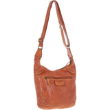 Vintage Woven Leather Crossbody Bag Tan:  D-92