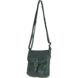 Luxury Small Leather Flight Bag Green: D-90