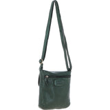 Luxury Small Leather Flight Bag Green: D-90